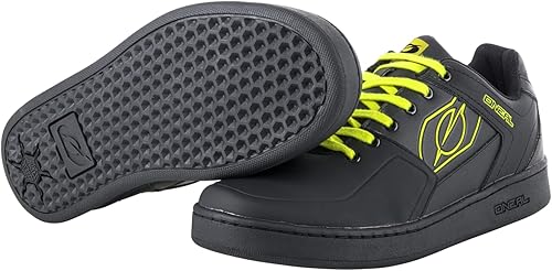 O'Neal Zapato de ciclismo con pedales planos unisex para adultos, color amarillo neón, 11