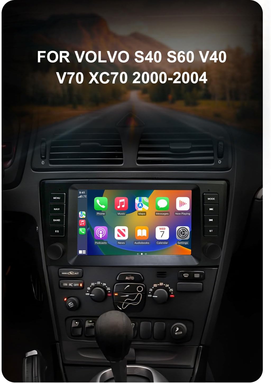 CHSTEK Car Radio installed in a Volvo dashboard