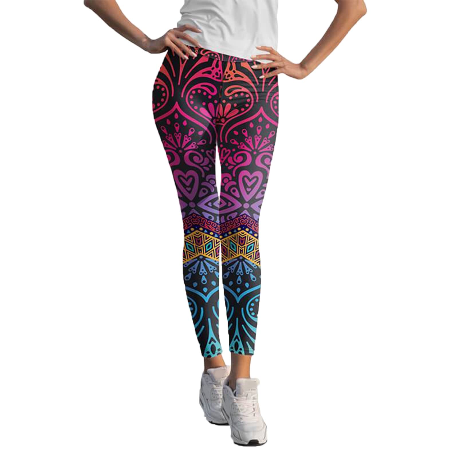 LAOSU Women's Pilates Leggings Print Running Navy Floral Slim for Yoga Daisy Personalised Women Colourful Pants Yoga Pants Organic Yoga Pants