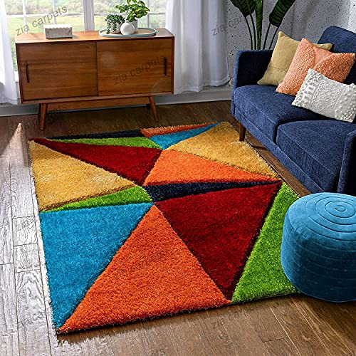 Image of Modern Quality Carpet /Trending Design Hand Woven Fluffy Rug /Mats for Bedroom /Dinning Hall /Living Room 2-inch Thick [Size 10x13 feet]