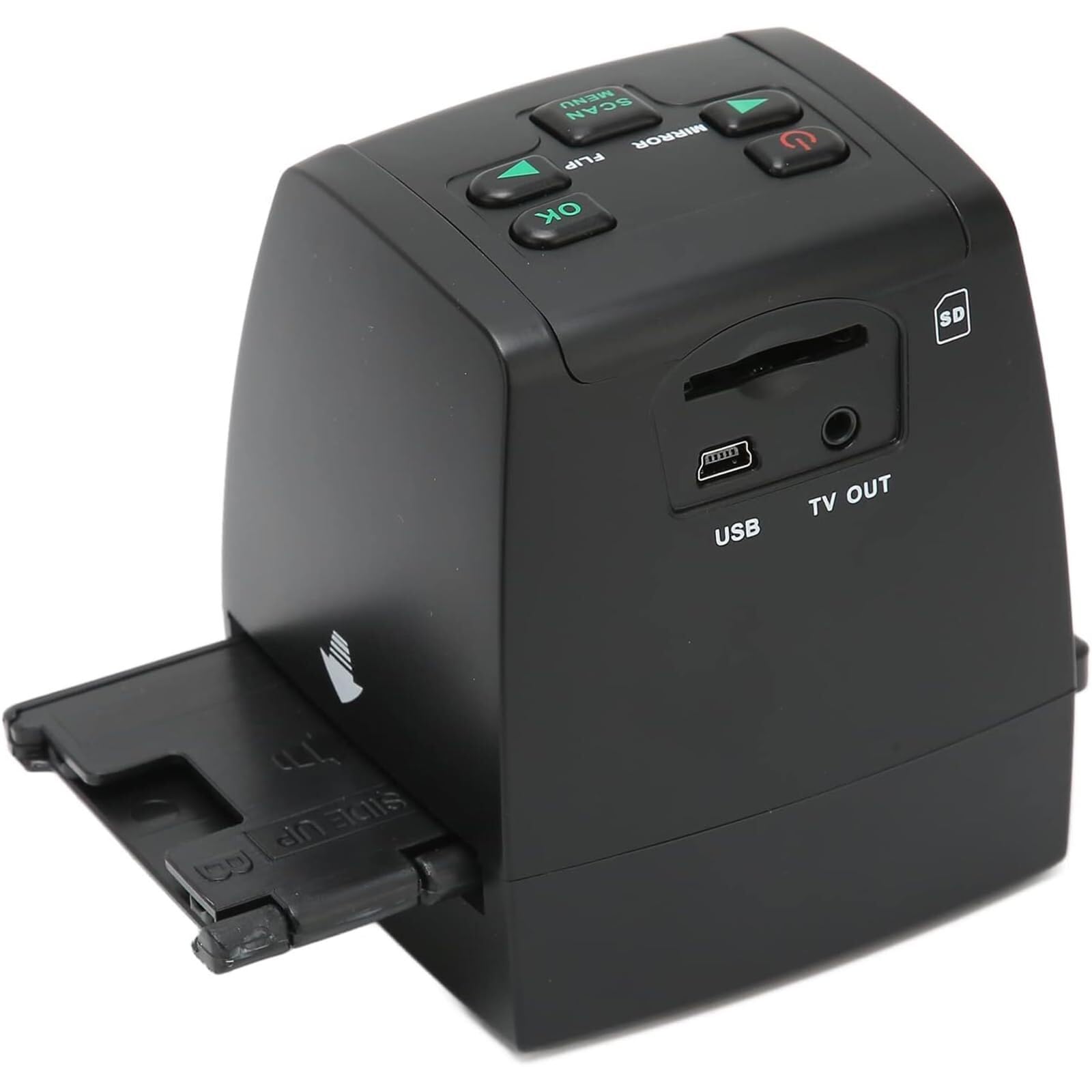 Scanner Fotografico, Mini Scanner per Diapositive di pellicole digitali, converte 135, 126 kpk, 110, 8, Monocromatico, Diapositive in Immagini JPEG da 22 megapixel, Regolazione Automatica dell'espos