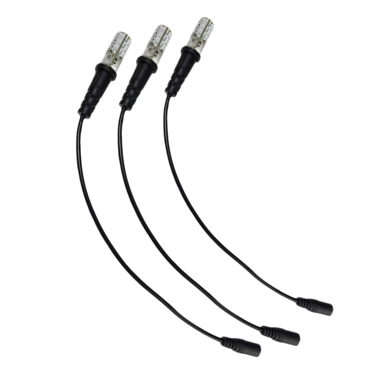 Prop and Scenery Lights3 pack green special effects led 12 volts dc with foam wood mounting cable socket dc barrel connector for themed entertainment theatrical marquees