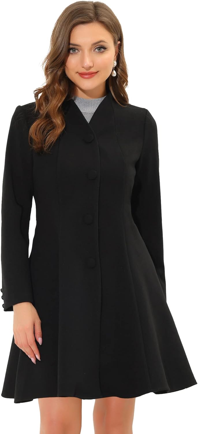 Allegra K Womens Mid Long Outerwear
