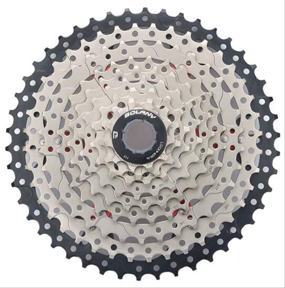 UD-strap Bolany MTB Bike 11-46t 10 Speed Cassette Freewheel Sprockets Mountain Bicycle parts Compatible 10S 46T Black cover