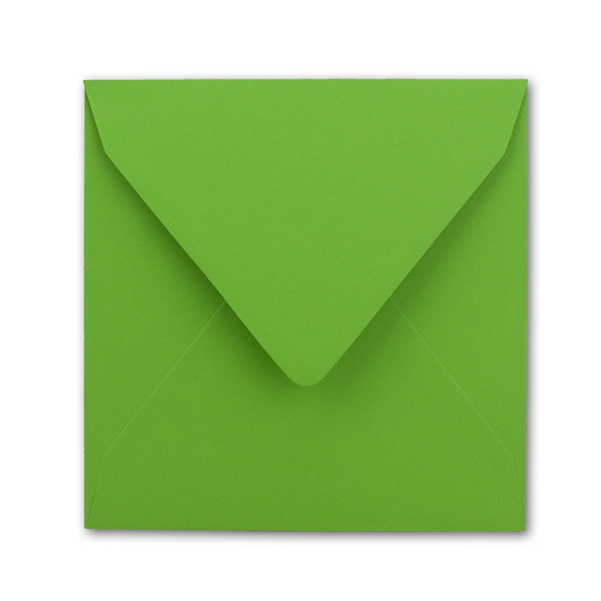 Square envelope/bright green, heavy quality, very strong, 110 g/m², 158 x 158 mm, wet gluing - Image 3