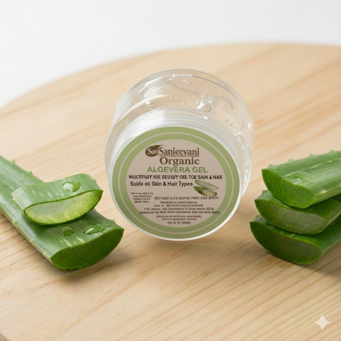 Aloevera Gel -125ml-BUY1GET1-Sunburn Relief-Non-Sticky-Fast Absorbing -free from parabens- Pure