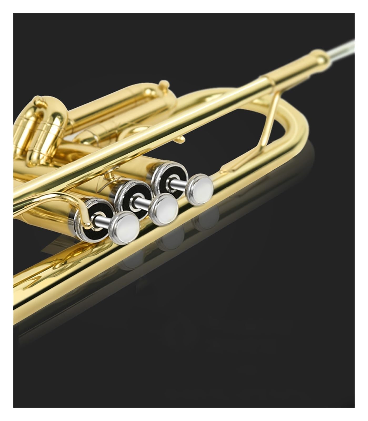 trąbka instrument Trąbka B-dur dla dzieci początkujących uczniów grających na stopniowanych lakierowanych zachodnich instrumentach dętych