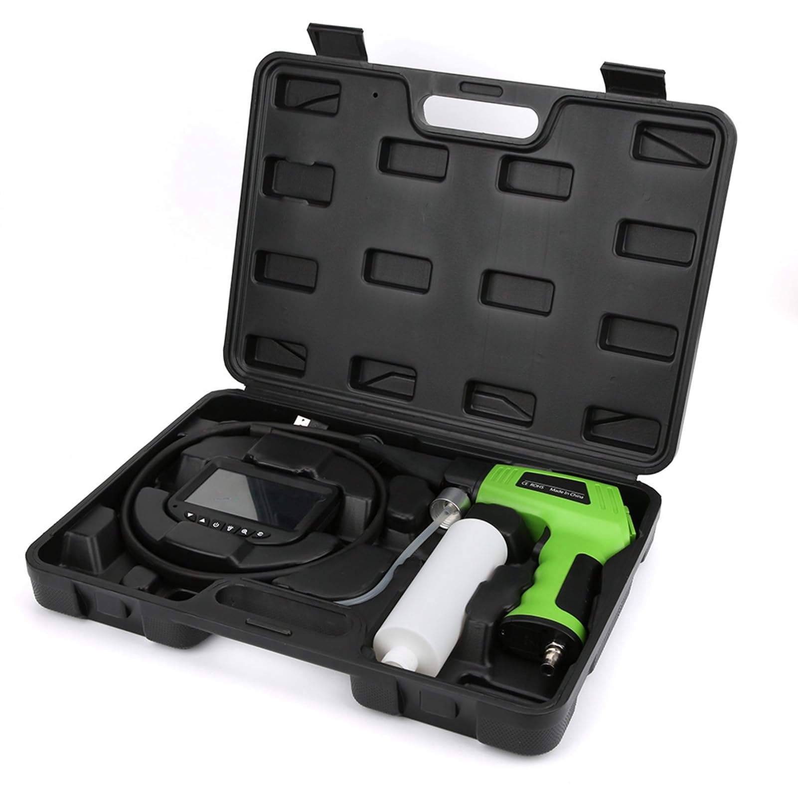 KIMISS Pistola de Limpieza de Aire Acondicionado de Coche con Pantalla LCD, Endoscopio y Pantalla 4K HD para Limpieza Eficaz de Tuberías y Cajas de Evaporación