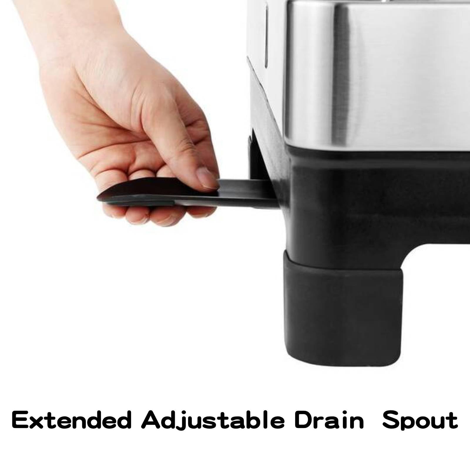 Escurridor grande de acero inoxidable, escurridor de platos de cocina con boquilla giratoria, soporte para copas de vino, soporte para utensilios, escurridores de platos que ahorran espacio