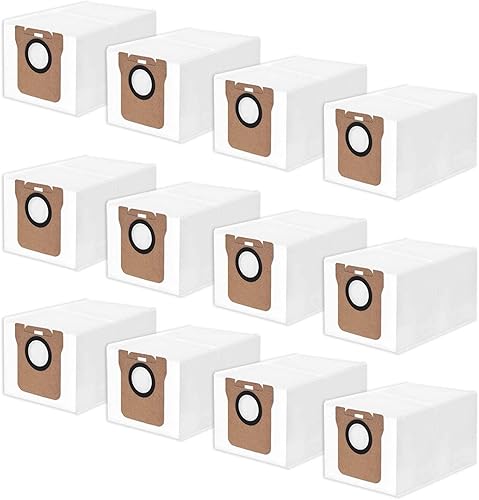 12 bolsas de polvo desechables para aspiradoras para Dreame L10 Ultra  L10s Ultra  L20 Ultra  L30 Ultra  X20 Pro  X20 Pro Plus  S10 ProXiaomi Robot