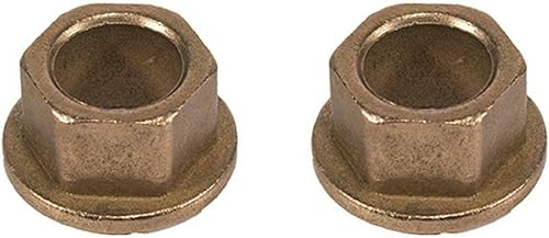 Paquete de 2 bujes de brida de bronce de repuesto para MTD TROYBILT 748-0227A 941-0225 748-0229