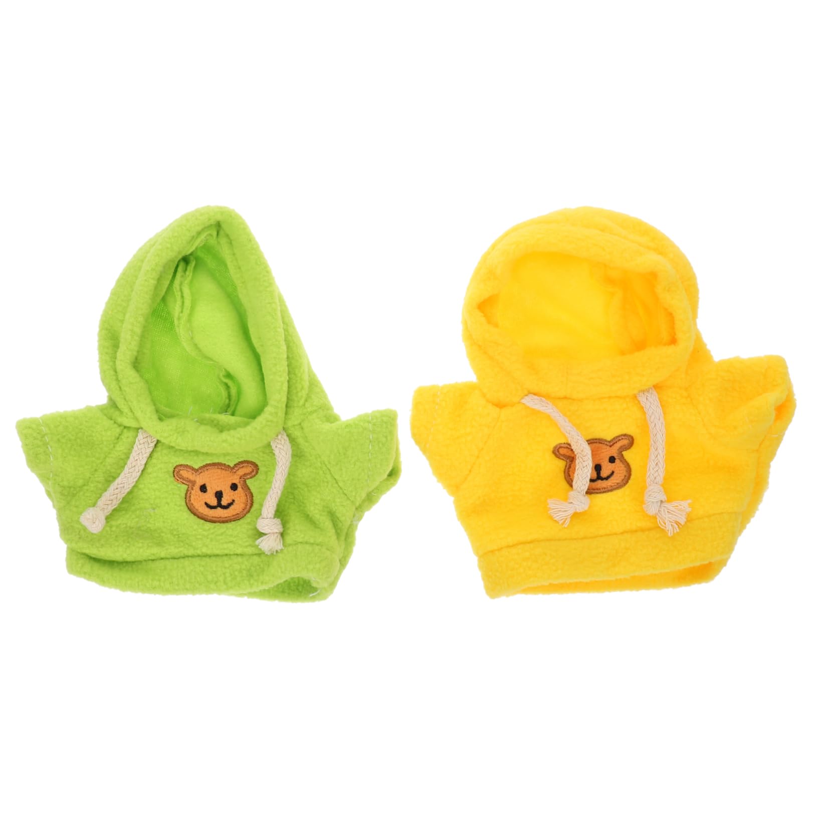 MUSISALY 2Pcs Replaceable Bear Clothes for Stuffed Animals Cute Hoodie Outfits for Bear Dolls DIY Dress Up Accessories and Enrich Imagination Early Education