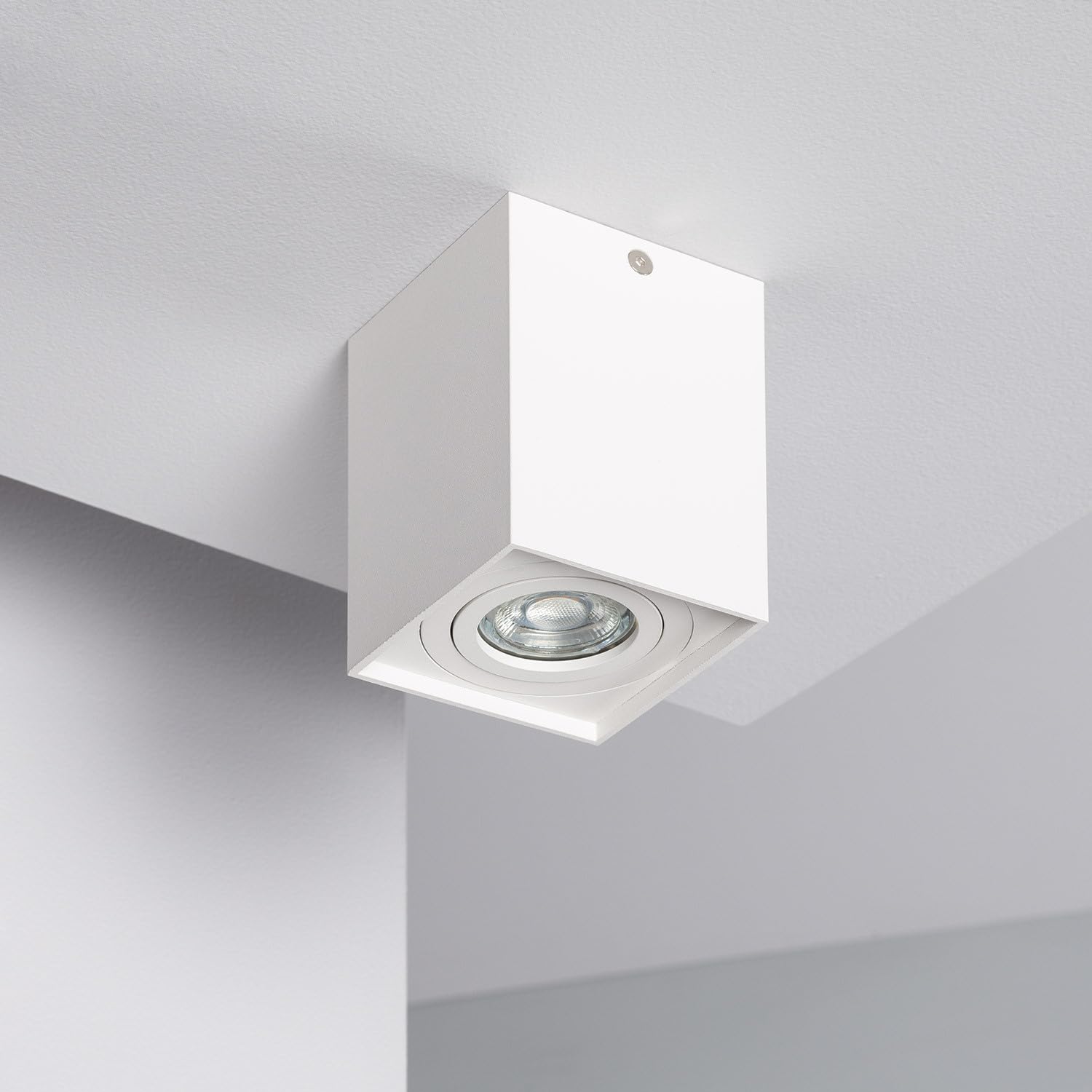 Ledkia Applique da Soffitto Jaspe Bianco Argento | Leroy Merlin