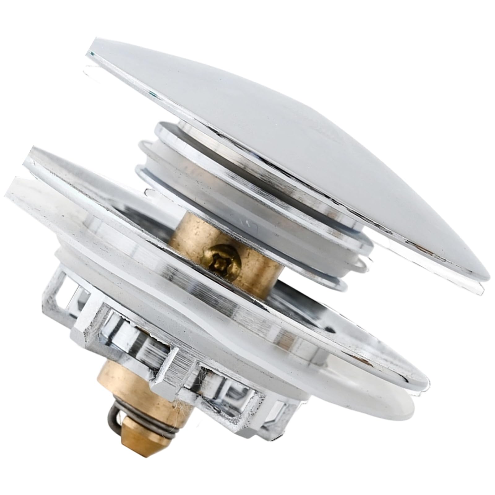 Bounce Drain Bathtub Water Sealing Plug Push Type Shower Drain Hair Catcher Universals Bath Tub Stoppers Universals Bath Tub Stoppers