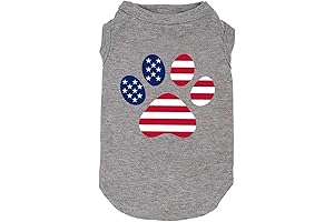 American Flag Dog Shirt For Large Dogs