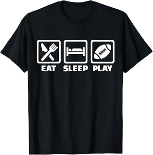Eat sleep play Football T-Shirt