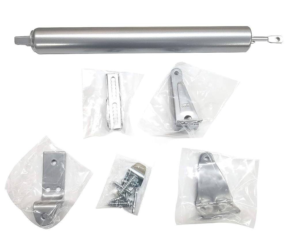 Amazon.co.jp: らくらく ドアクローザー シルバー 空気の力で