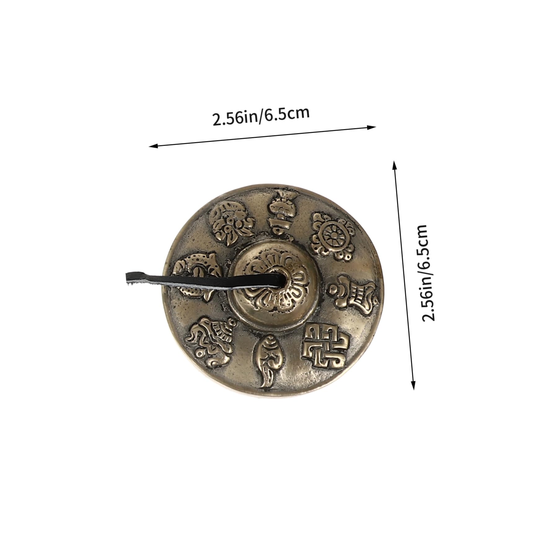 VICASKY Beckenglocke aus Reinem Kupfer Handgefertigt Meditationsglocke Yogaglocke Kupfer Schlaginstrument Perkussionsinstrument für Achtsamkeitsübungen Klangheilung