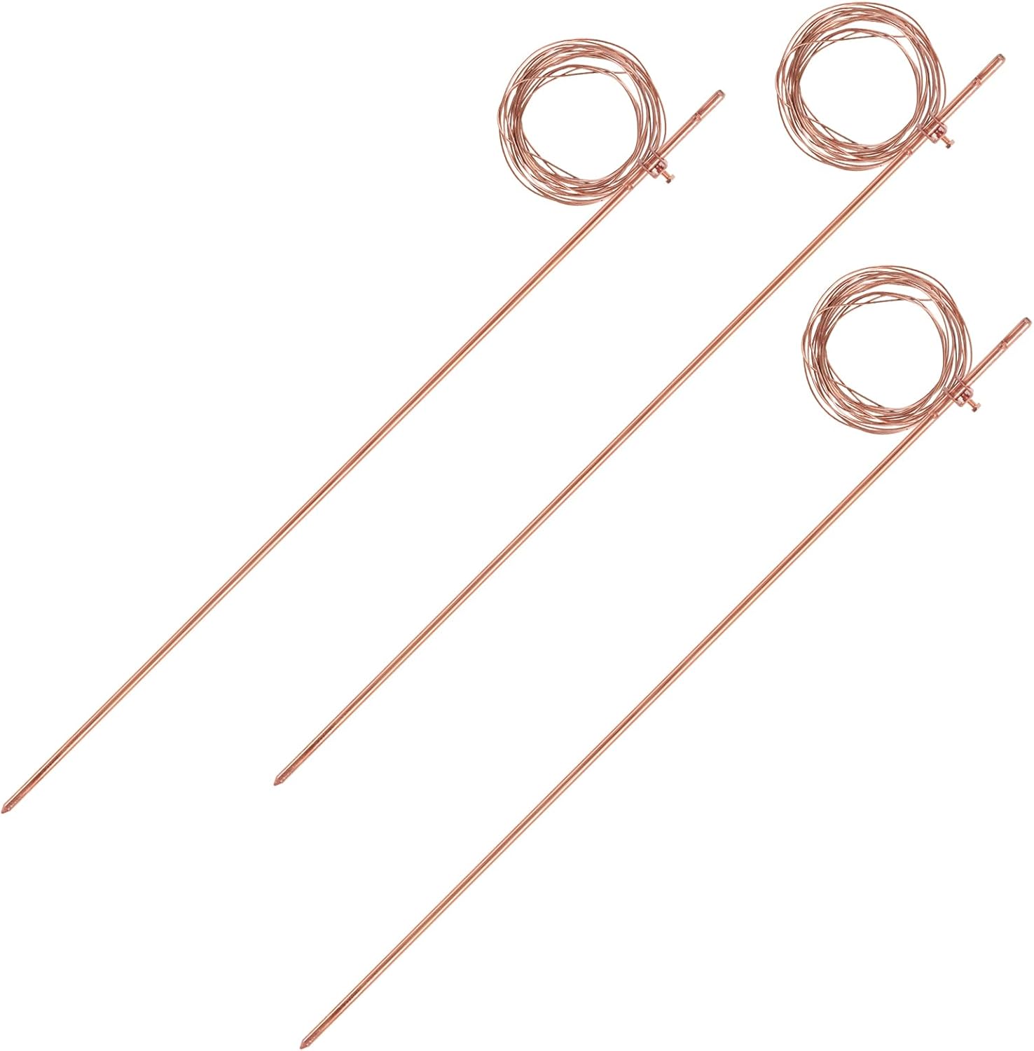 GOUNENGNAIL 4ft Ground Rod Copper Clad Grounding Rod per ASTM E8/E8M