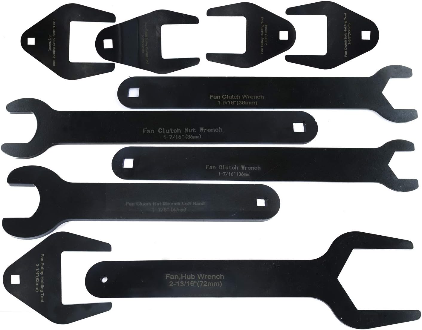 8MILELAKE Fan Clutch Wrench Set 10pc Clutch Remover Installer Kit