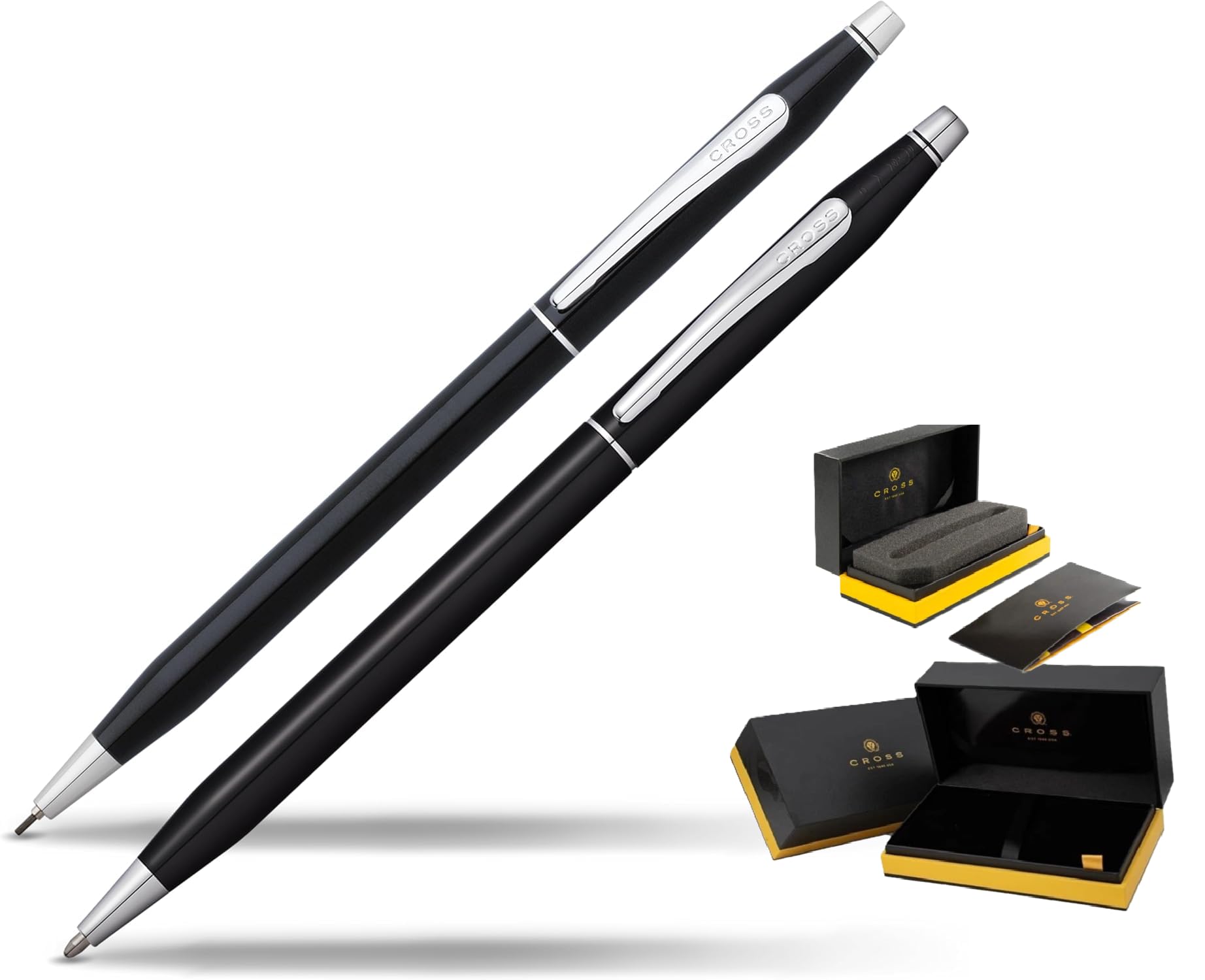 Cross Classic Century Refillable Ballpoint Pen (Black, Pen and pencil set)