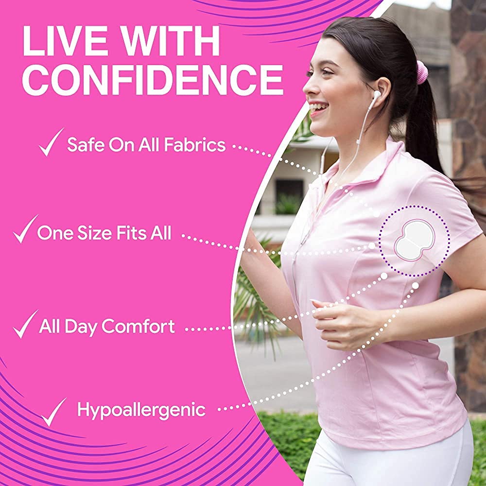 Unequetrend Underarm Sweat Pads - Disposable Armpit Sweat Pads To Fight Hyperhidrosis And Excessive Sweating For Women And Men - Non Visible Dress Shields/Guard Provides Armpit Protection (30)
