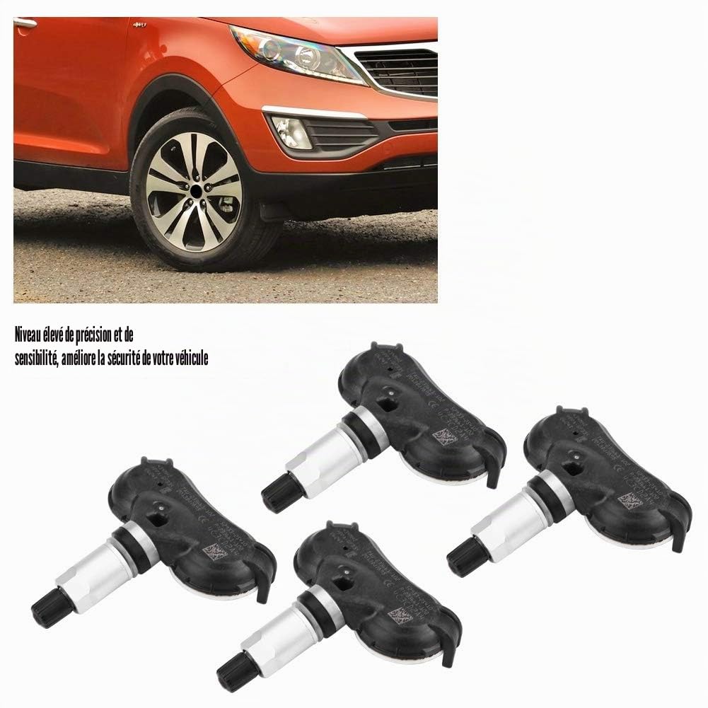 EBTOOLS pour capteur pression pneu voiture niro 4 PCS Car Rdks/TPMS, Système de surveillance de la pression des pneus, Kit de capteurs pour ix35 Elantra Equus i40, 52933-2S410