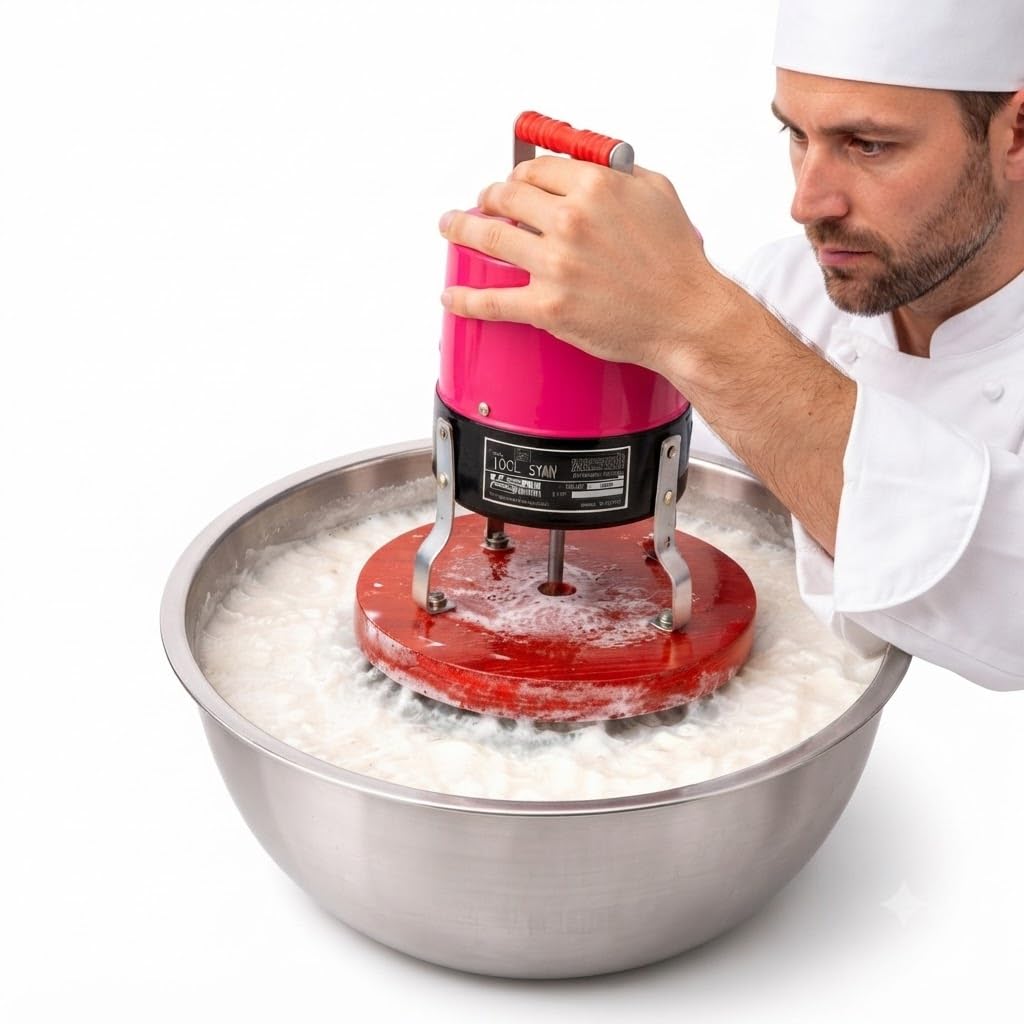 DRUMSTONE (Luxurious 5 Year Warranty) Electric Butter Churner Machine 125W Heavy Duty Motor, Metal Body Butter Maker for Lassi, Buttermilk, Curd, Cream & Homemade Dairy Mixing, High Performance Mixer-image-16