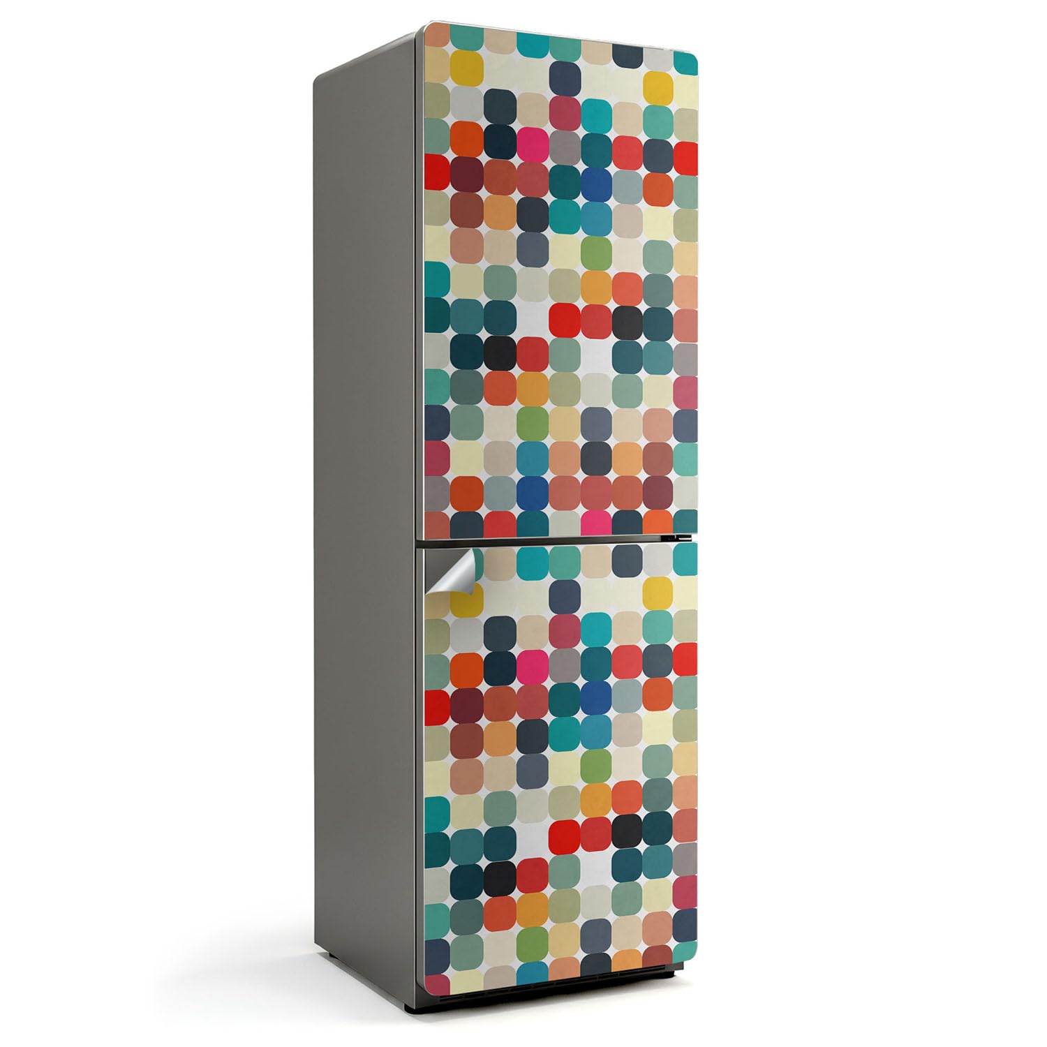 Autocollant pour réfrigérateur 60x190 cm à motifs ovales