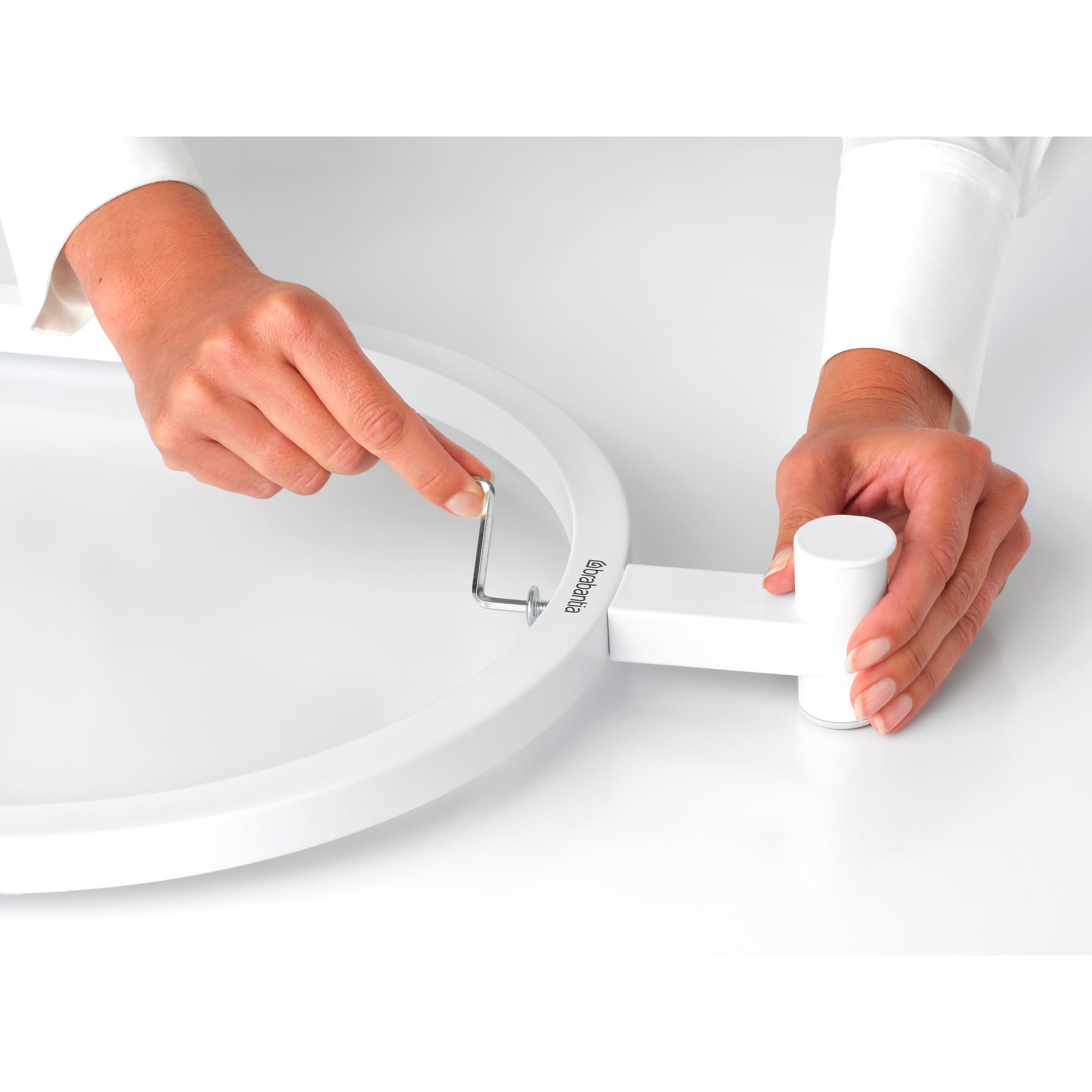 Brabantia Linn Dressboy- Appendiabiti multiuso - per appendere, arieggiare o asciugare - con gancio - Appendiabiti compatto - barra per indumenti o asciugamani - White