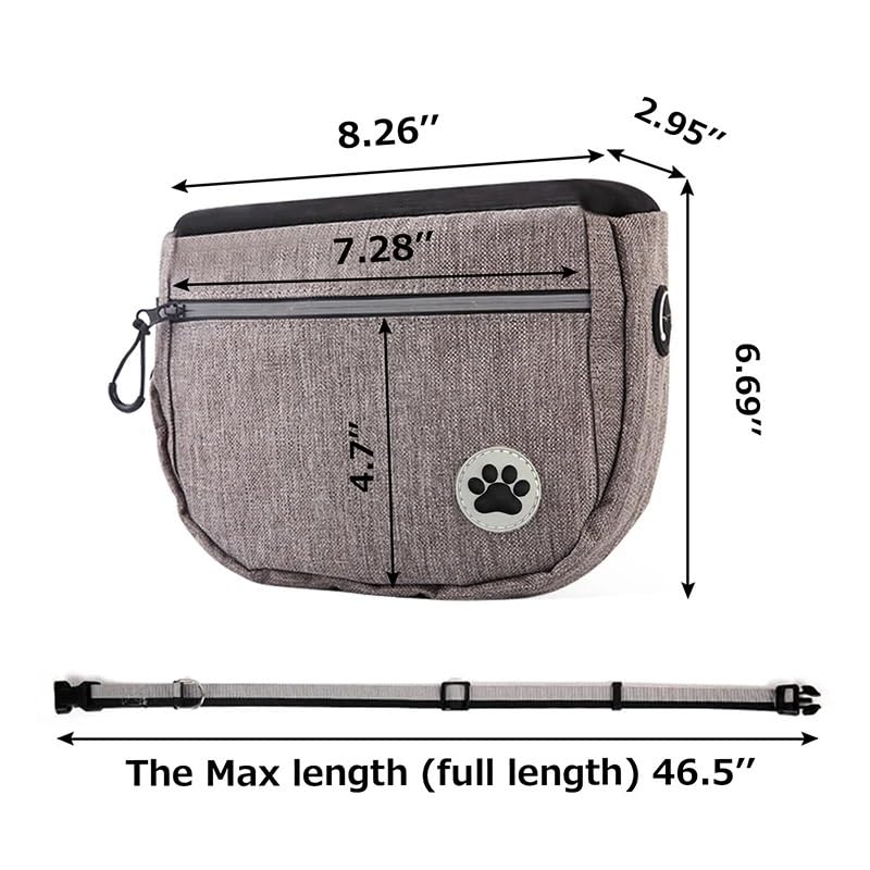 Pochette de collation de dressage de chien portable Sac de taille de dressage de chien Sac de collation de récompense for chien Pochette de collation de promenade de chien Sac de taille de récompense
