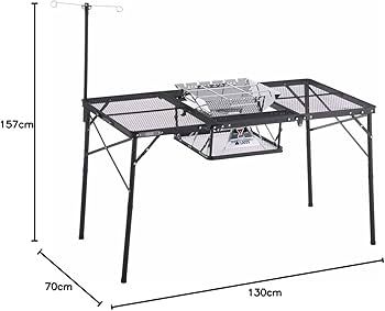 ロゴス(LOGOS) アイアンメッシュ テーブル　収納バック付き ユニマットマリン｜LOGOS（ロゴス）通販】LOGOS ロゴス アイアン
