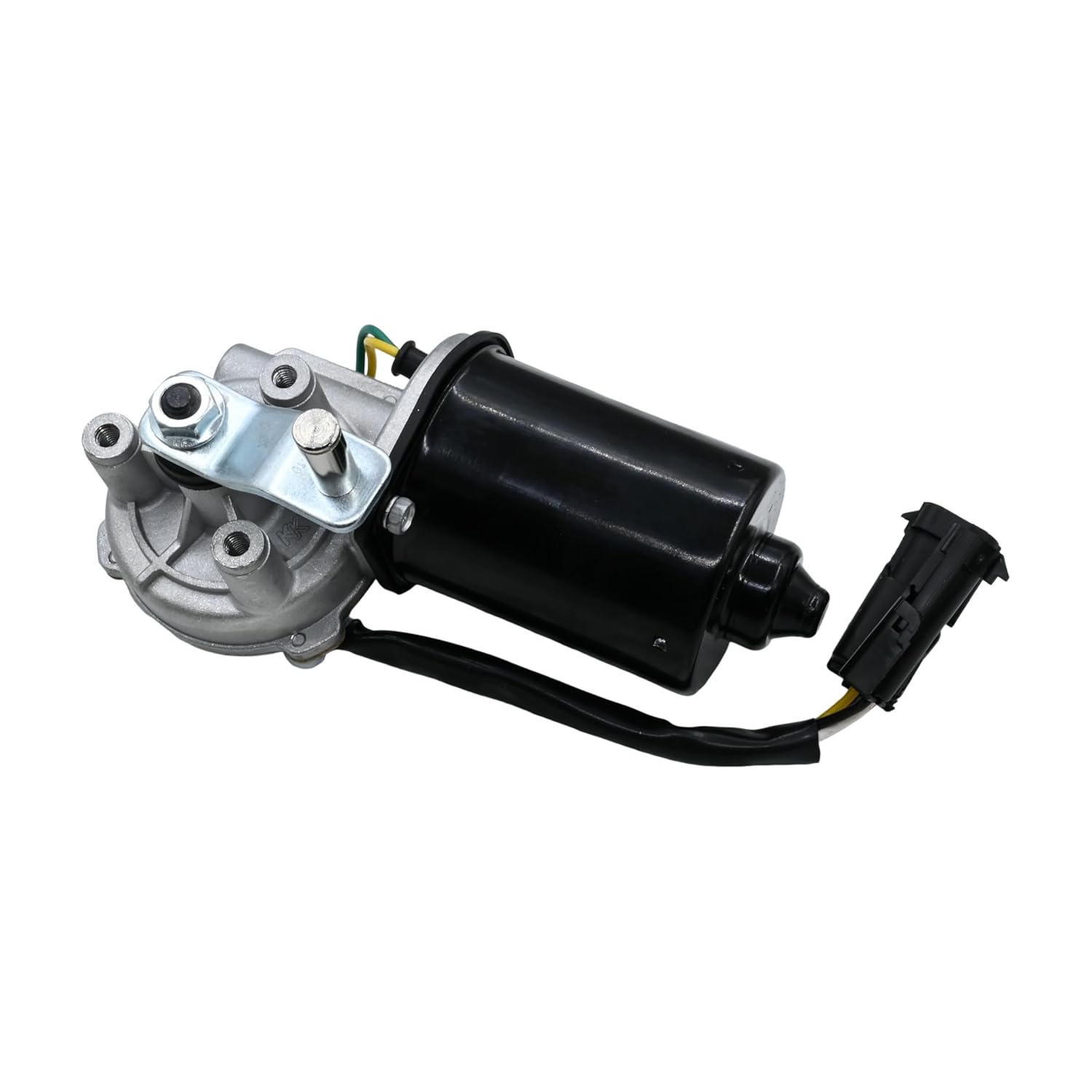 12V Windshield Wiper Motor Assembly, 4-Pin + 1-Pin Split Plug Design, Heavy Duty with Mounting Hardware, Single Pack