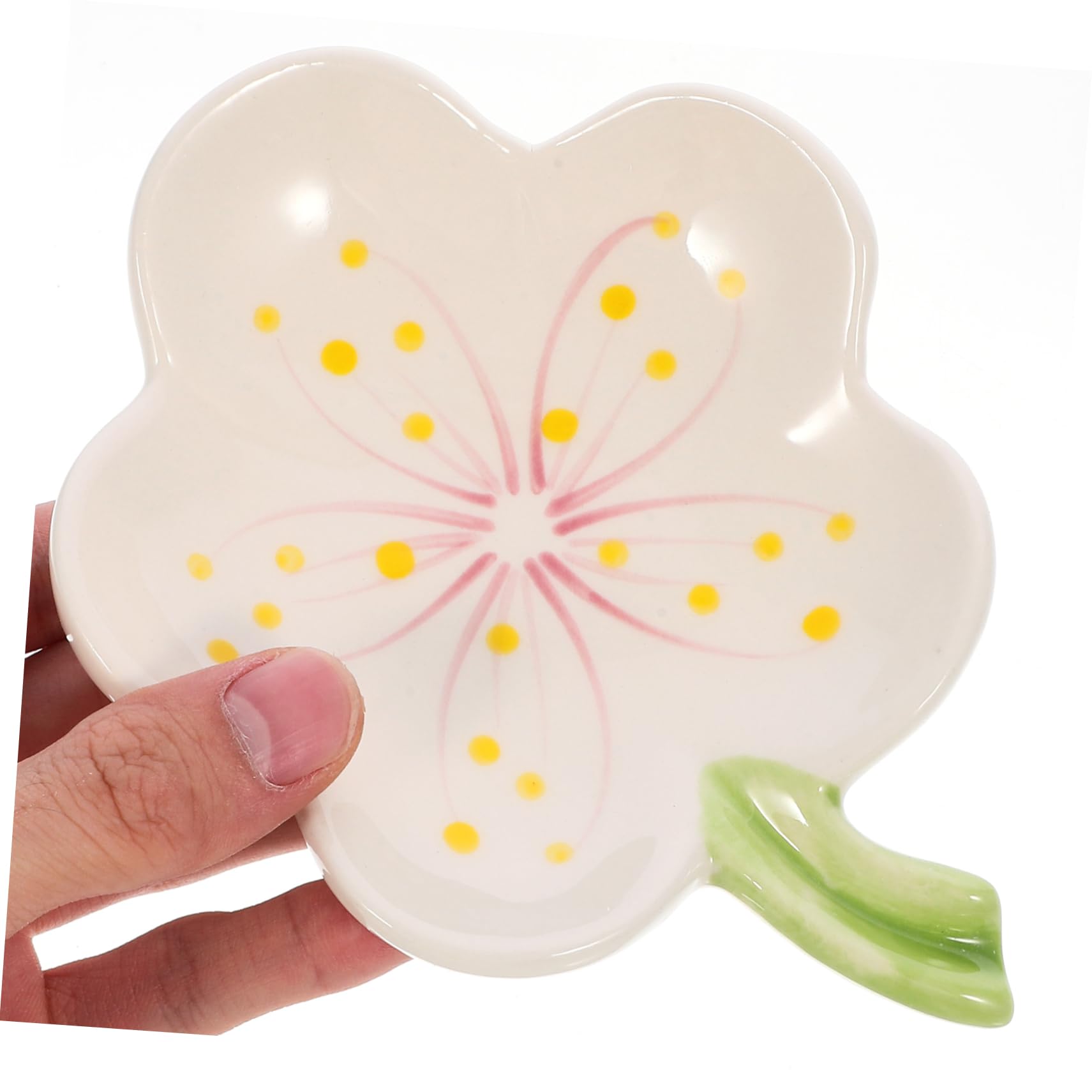Amosfun 4stücke Blumenform Seifenschale Keramik Rutschfester Seifenhalter Mit Ablaufschlitzen Für Bad Und Küche Leicht Zu Reinigen Und Vielseitig Einsetzbar