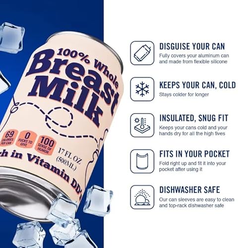 2er-Set Bier zu Decken Cola Bierflasche Cup-Abdeckung Hülle Can Flaschenhalter Thermal-Beutel Compatible with Camping-Reisen Wandern Hide a Bierdose (Kreideweiß)