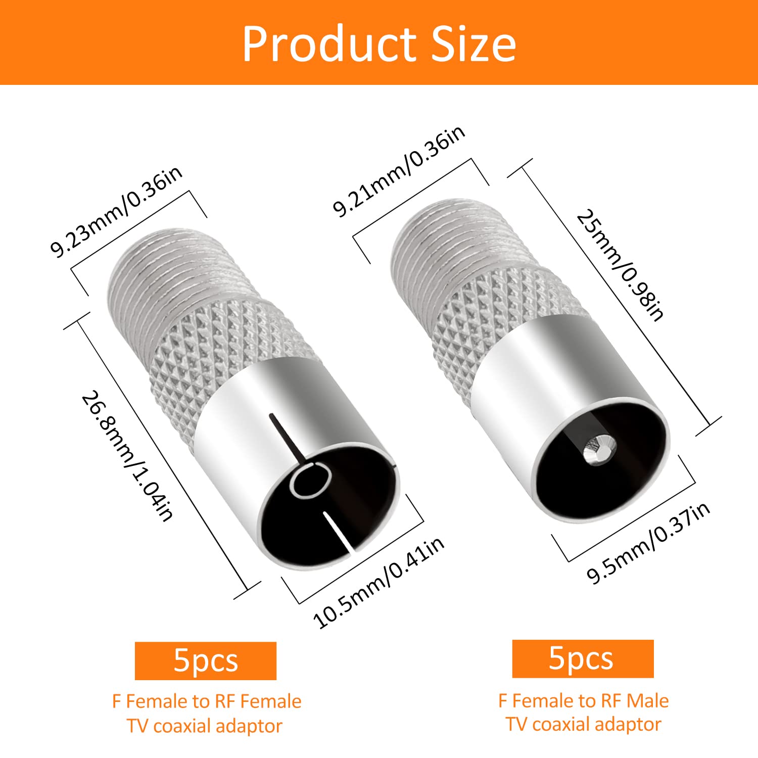 SPINA COASSIALE TV 9,5 MM VOLANTE AD ANGOLO ALTA QUALITÀ - Foto 12