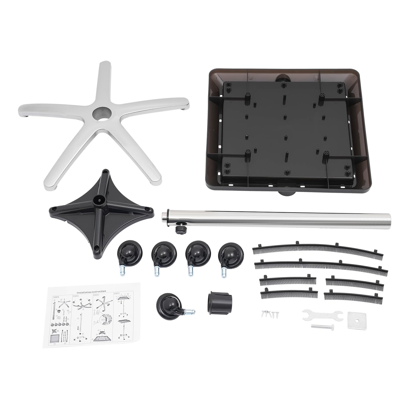 Carrito de Peluquería con Ruedas Altura Ajustable 70-110cm Bandeja para Pelucas y Herramientas Carrito de Salón Rodante con 5 Ruedas Suaves Peluquería Soporte de Peluquería Desmontable
