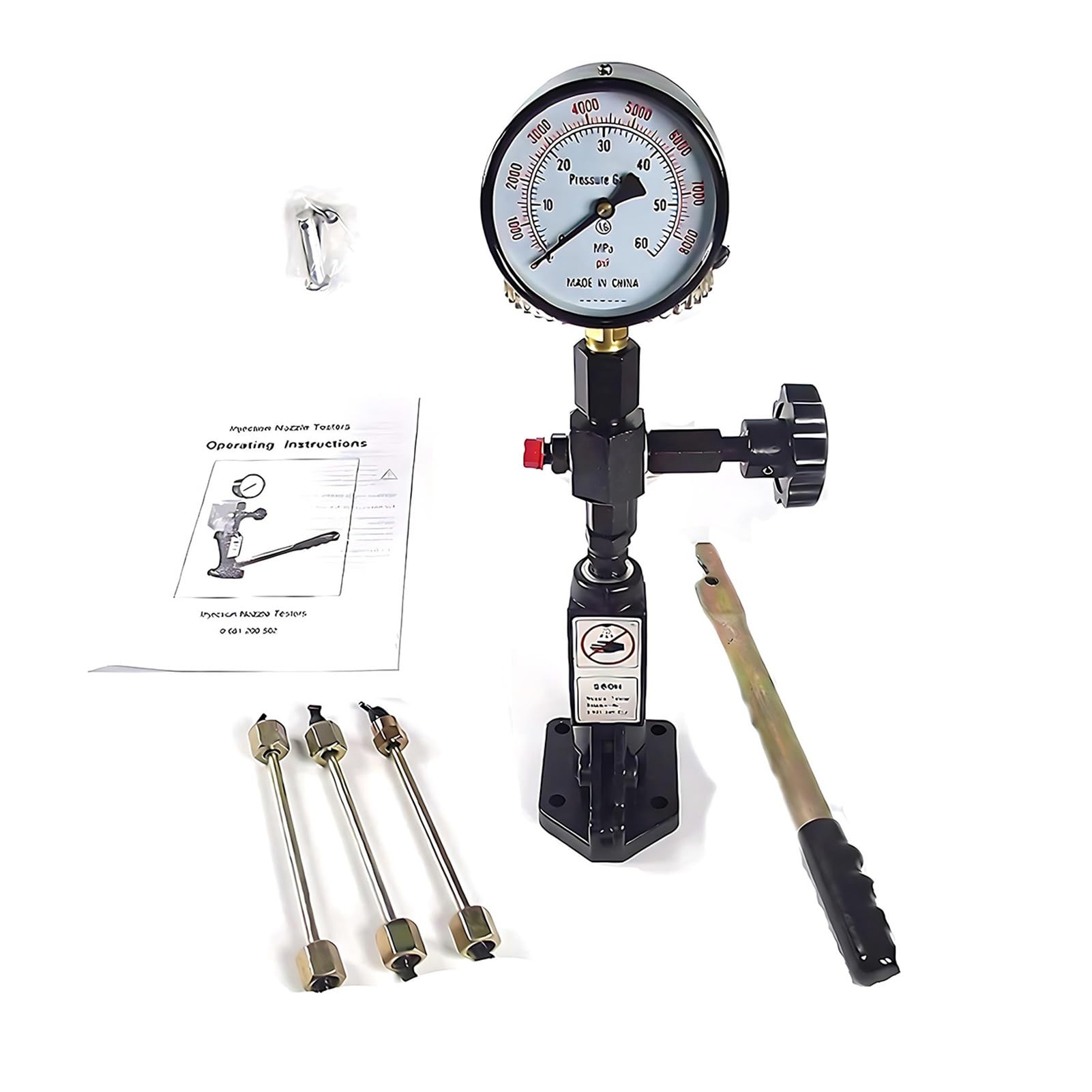 Comprobador de inyectores – Herramienta de calibración profesional – Comprobador piezoeléctrico electromagnético de riel común para sistemas de combustible diésel, compatible con Bosch, Denso, Delphi