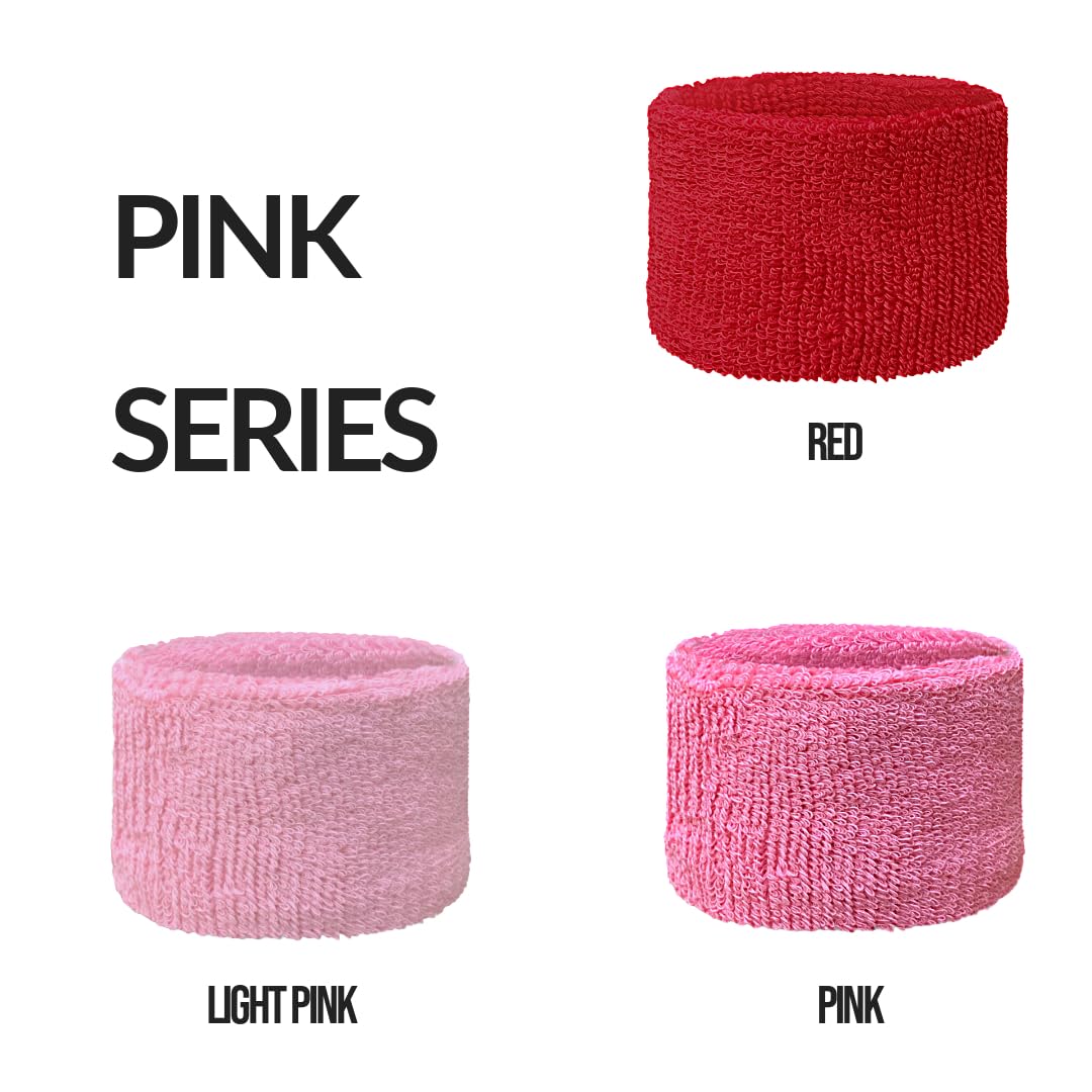 Couver Muñequeras absorbentes para tenis, fútbol, baloncesto, correr, deportes atléticos y entrenamiento, de algodón sólido (1 par)