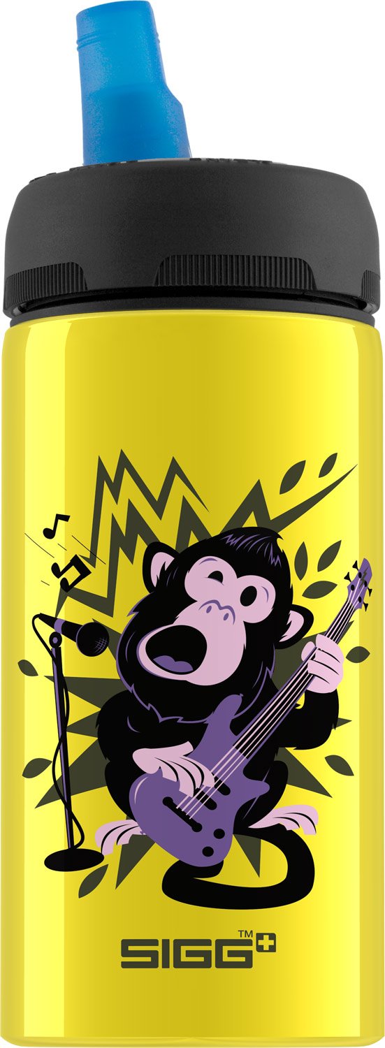 Sigg Cuipo Rainforest Rocker Active Top Water Bottle, Yellow, 0.4-Liter
