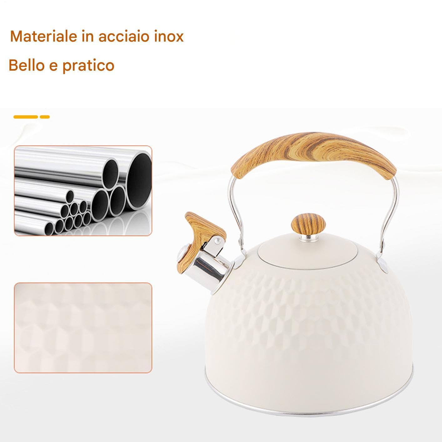 Bouilloire avec sifflet pour induction eau chaude