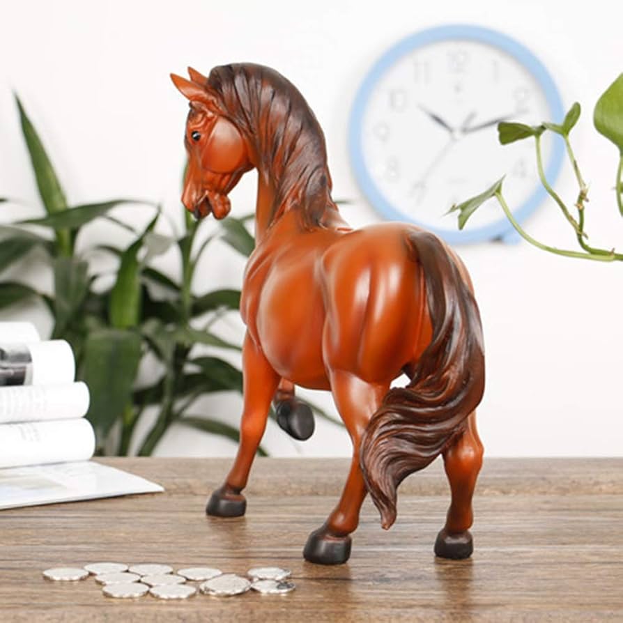 Amazon.co.jp: 馬の貯金箱 創造的なシミュレーション馬貯金箱