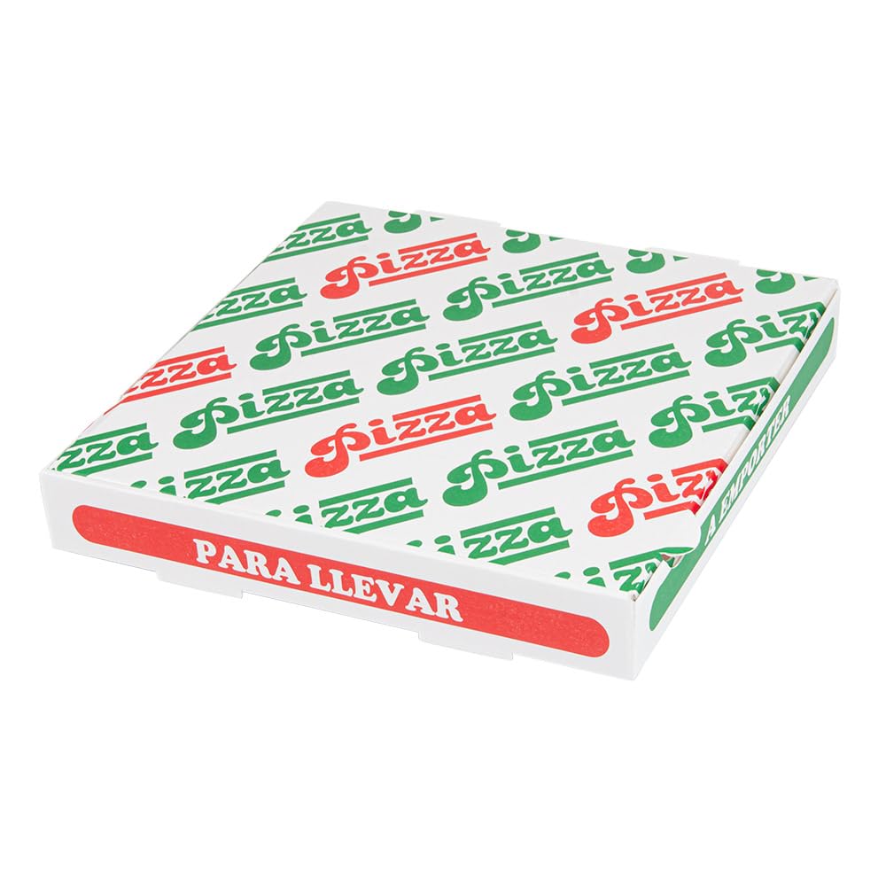 Garcia de Pou Scatole per pizza Thepack 330 G/M2 26 x 26 x 3,8 cm bianco cartone ondulato microcanale