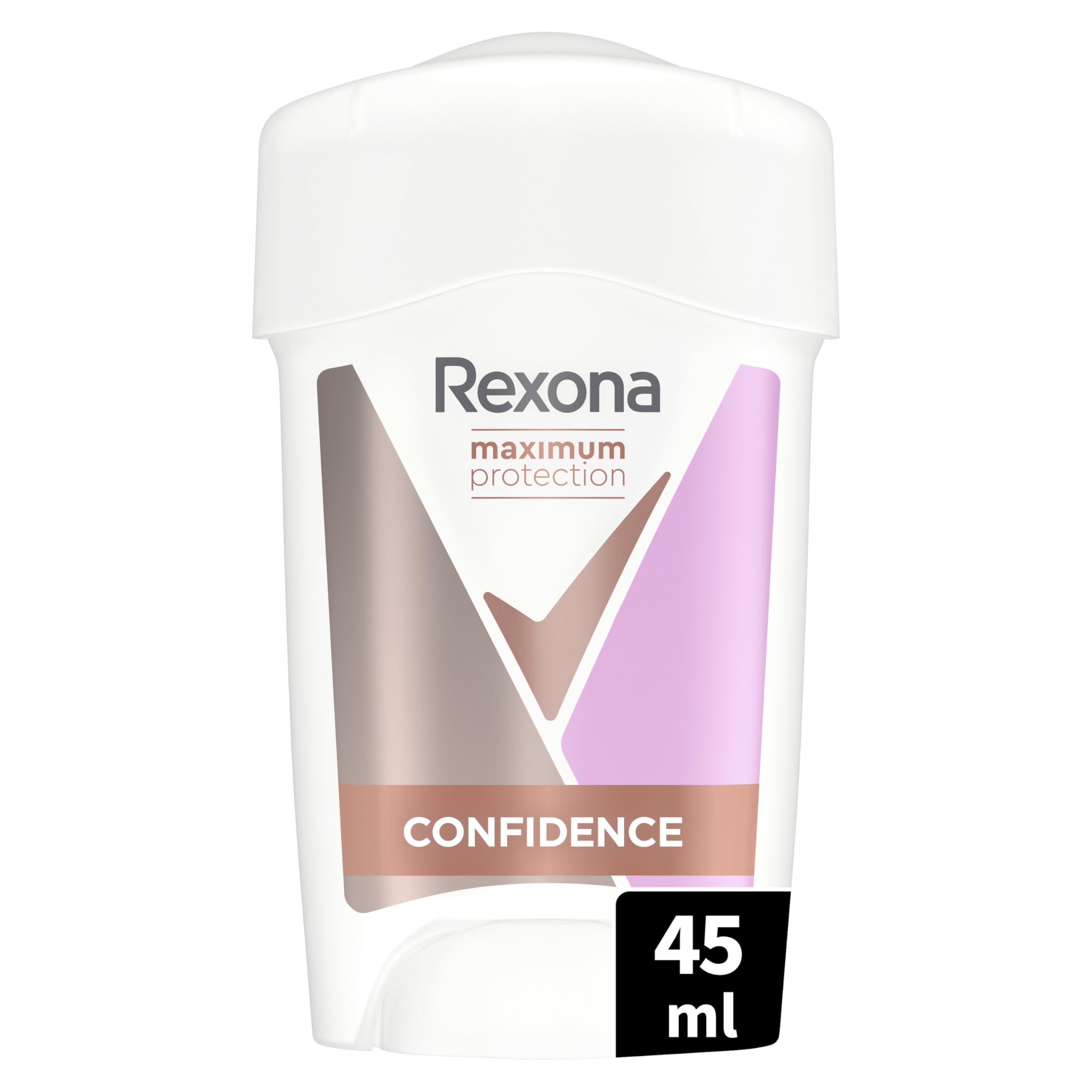 REXONA - Déodorant Femme Confidence - Stick Anti-transpirant - 3x plus efficace contre la transpiration - Protection 96h - 45ml
