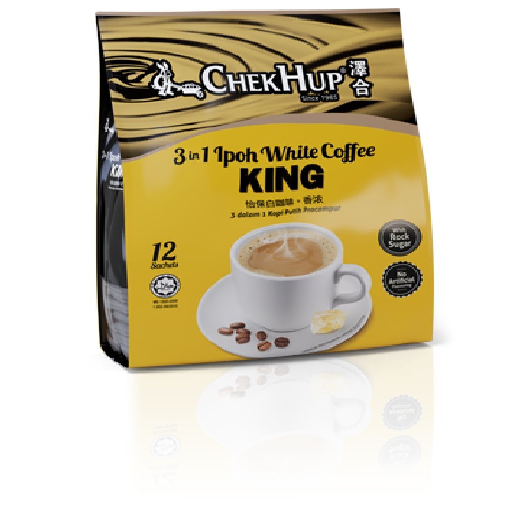3 in 1 Ipoh White Coffee Instant Coffee (3 in 1 Ipoh White Coffee King, 12 Pack)