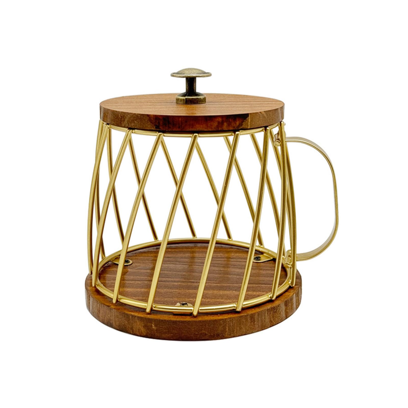 Elnwnnkc Practical Sturdy Coffee Storage Basket with Covers Home Decoration for Neat Arrangement of Coffee Accessories Use Storage
