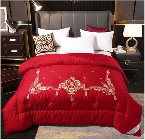 Bedding Comforter Red Quilt Duvet Soft Comfortable Duvet for Modern Bedding Deep Sleep Duvet Bedding Double Duvet Suitable for Wedding Gifts All disponible en Yaxa Venezuela