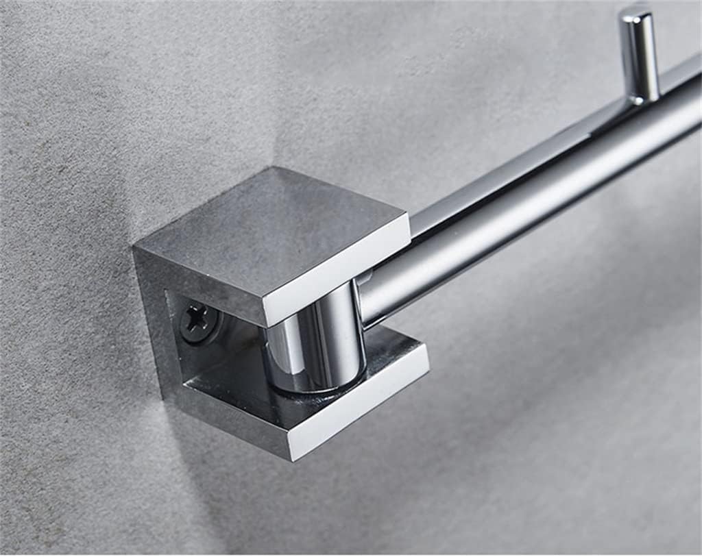 Towel Rack Bathroom Towel Rack Towel Bar Rotating Towel Rack Wall-Mounted Towel Ring Bathroom Accessories (Color : A Size : 37CM)