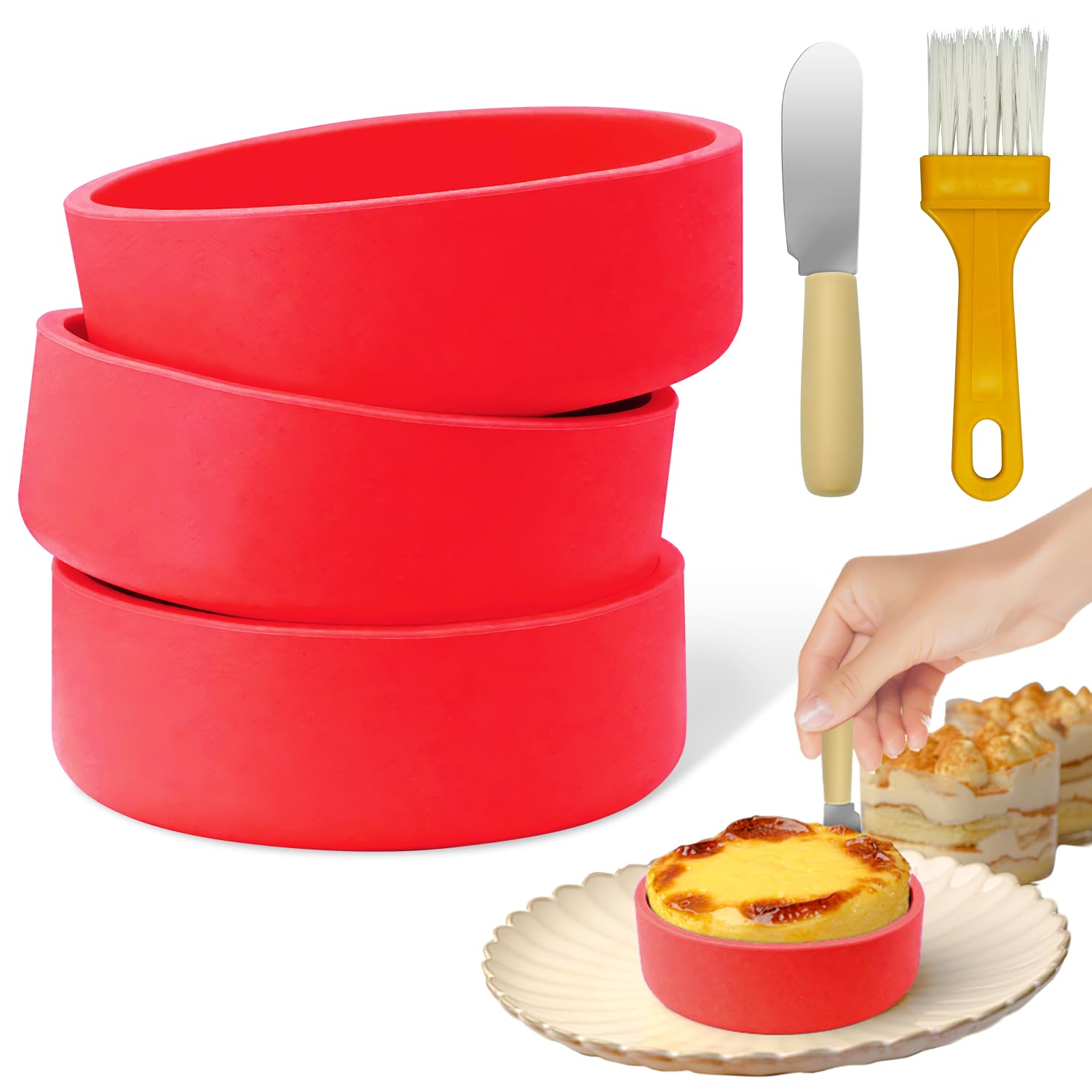 Silicone Air Fryer Egg Molds - 3 Pack -7