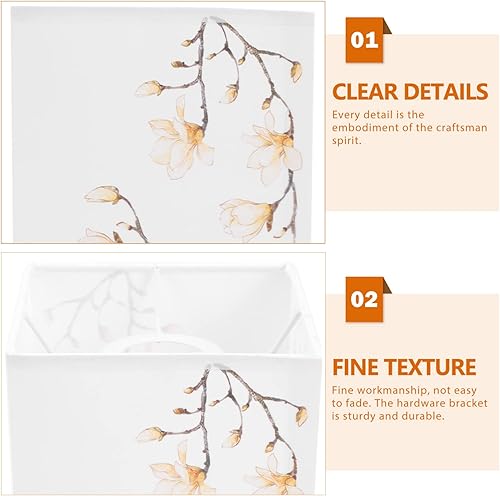 Miniatura 4 de Beaupretty Pantalla de mesita de noche, pantalla de pie, pantalla de tela, pantalla cuadrada de mesa, accesorios de repuesto para lámpara de pared